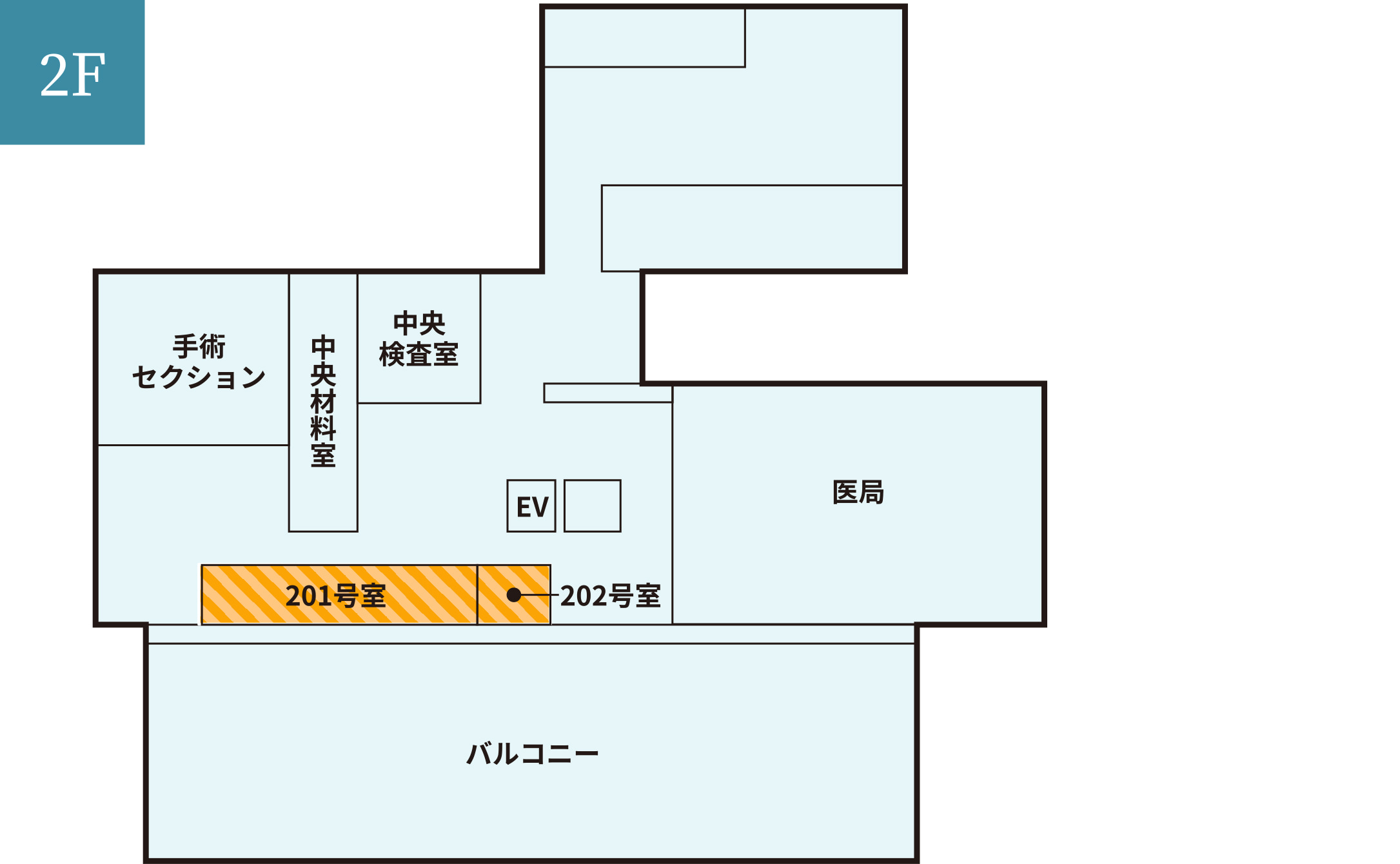 フリーWi-Fi対応エリア　姫路中央病院2F